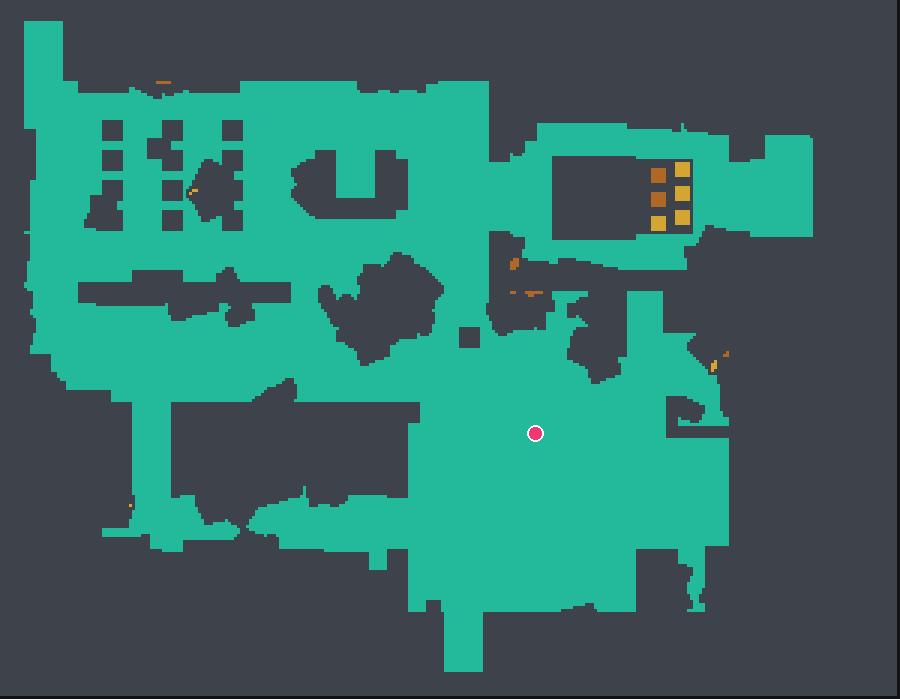 Backrooms 2D overhead route map