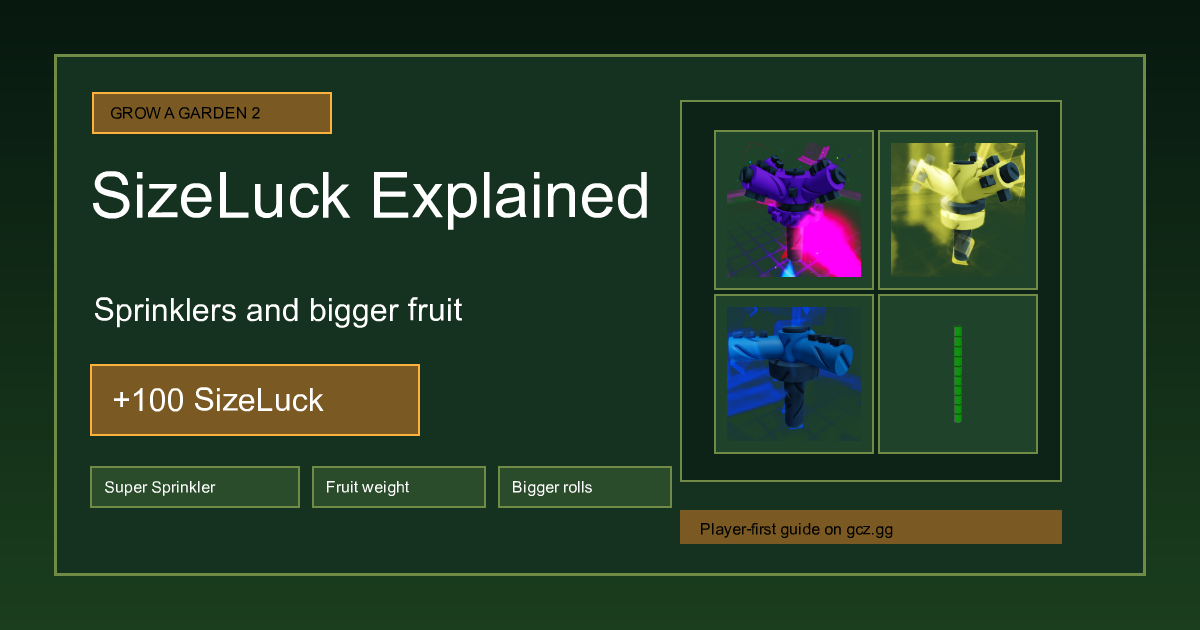 SizeLuck & Sprinklers guide cover