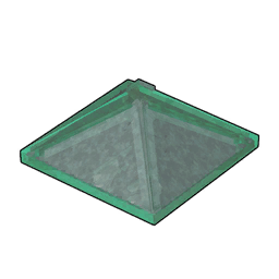 Pyramidenförmiges Glasdach