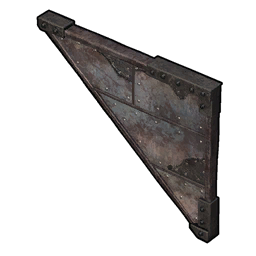 Mur triangulaire en métal (Inversé)