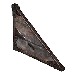 Dreieckige Metallwand