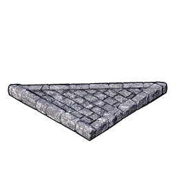 Tejado triangular de piedra