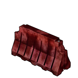 Rote Metallabsperrung