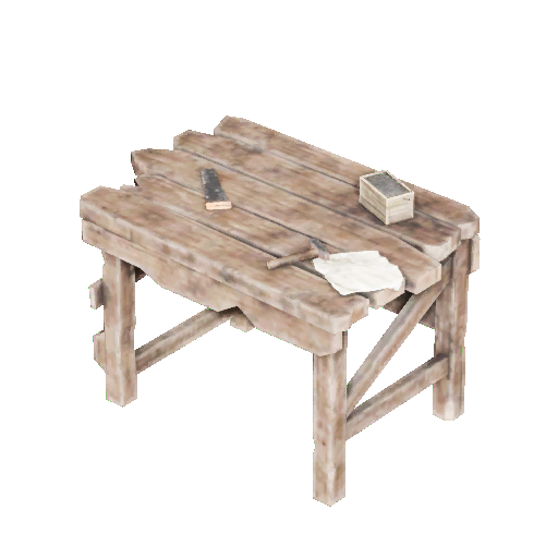 Primitive Werkbank