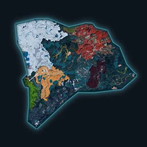 Mapa general del Árbol Mundial de Palworld 1.0